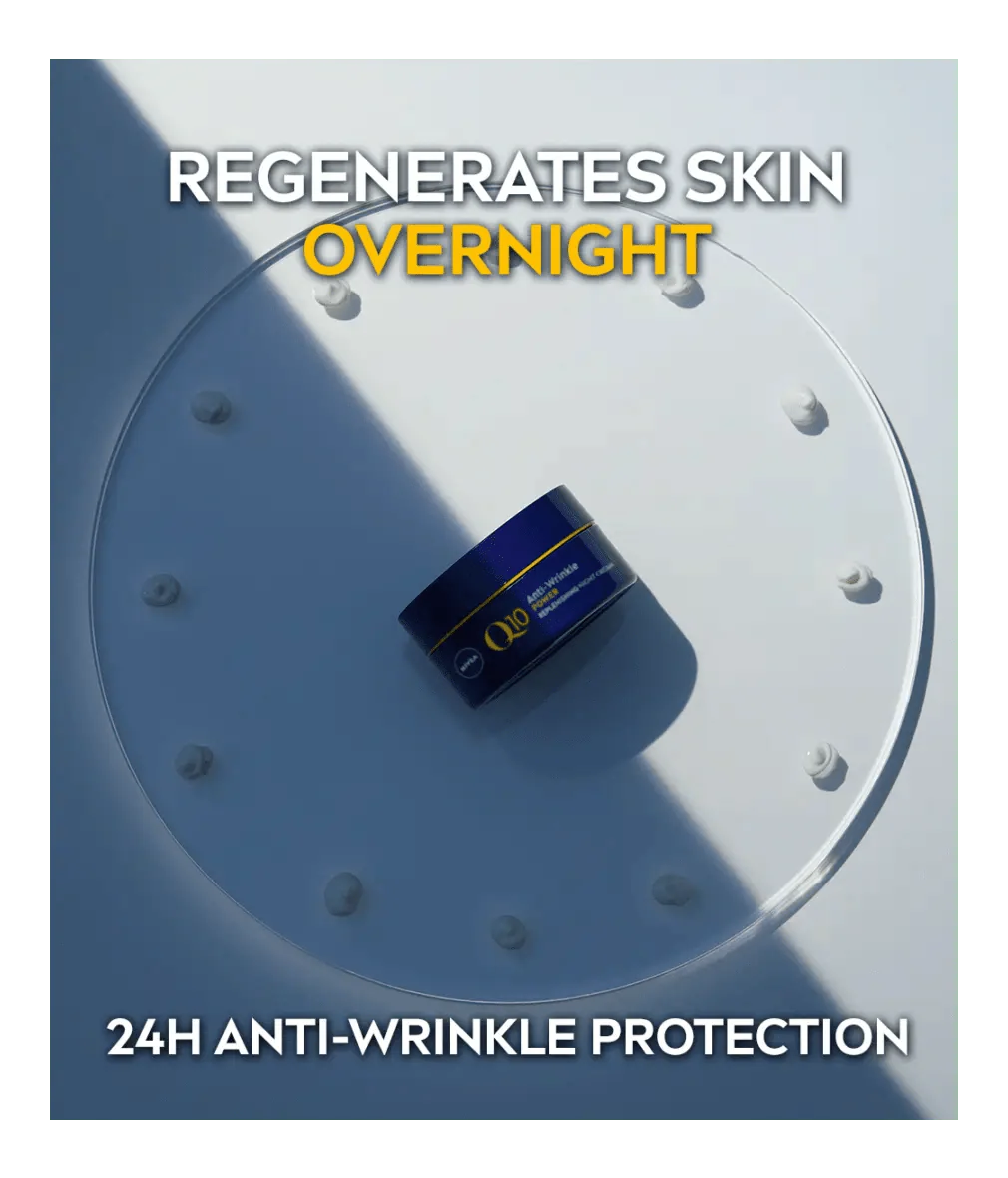 Nivea Q10 Power Anti-Wrinkle + Firming Night Cream 50ml / 1.7 fl oz - 2 Pack