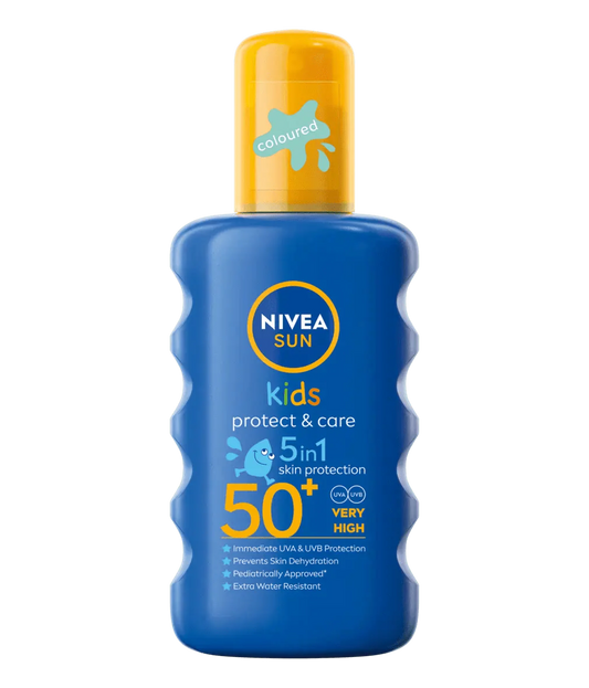 Nivea Sun Kids Protect & Care Coloured Sun Cream Spray SPF50+ 200ml / 6.8 fl.oz