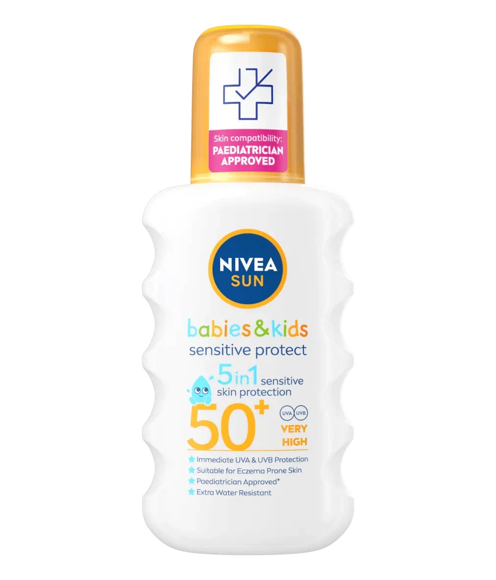 Spray solaire Nivea Sun Kids Sensitive Protect SPF 50+ 200 ml