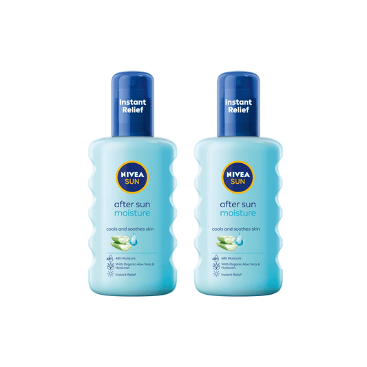 Nivea Sun Moisturising After Sun Spray with Aloe Vera 200ml / 6.8 fl.oz - 2 Pack