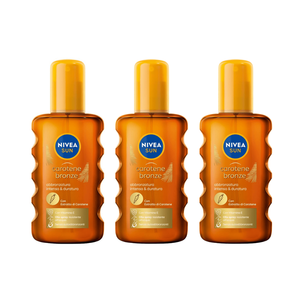 Spray solaire Nivea au carotène 200 ml - Lot de 3