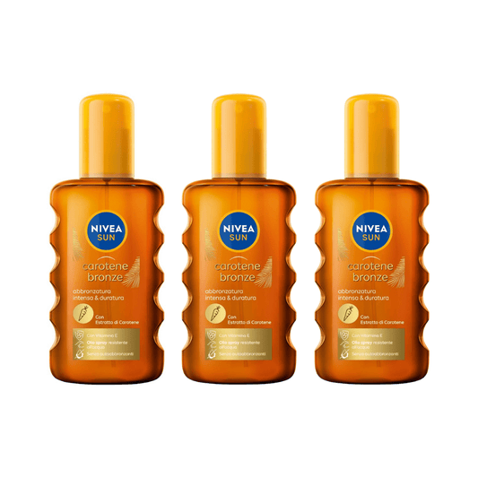 Spray solaire Nivea au carotène 200 ml - Lot de 3