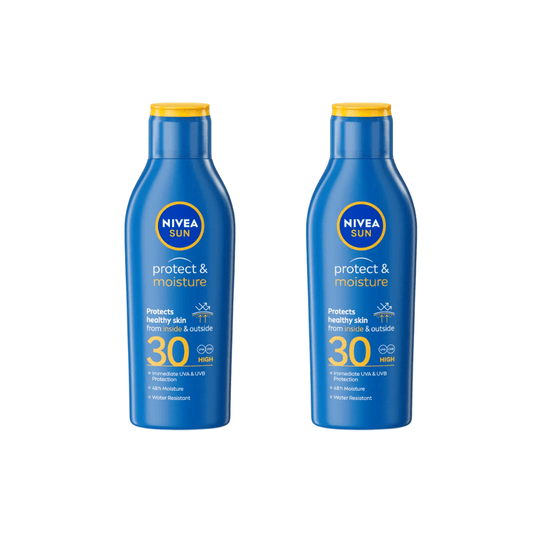 Nivea Sun Protect & Moisture Sun Cream Lotion SPF30 200ml / 6.8 fl.oz - 2 Pack
