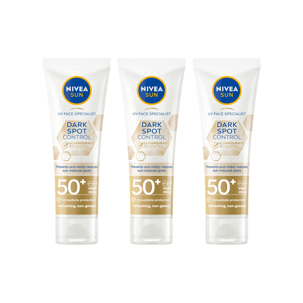 Nivea Sun UV Face Luminous 630 Fluide Solaire Anti-Spots SPF50 40 ml - Lot de 3