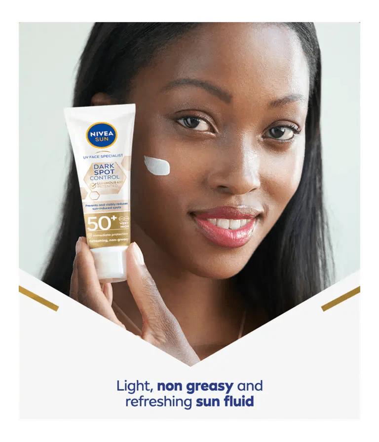 Nivea Sun UV Face Luminous 630 Fluide Solaire Anti-Spots SPF50 40 ml - Lot de 3