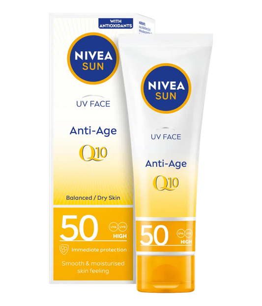 Nivea Sun UV Face Q10 Anti-Age Sun Cream SPF50 50ml / 1.7 fl oz