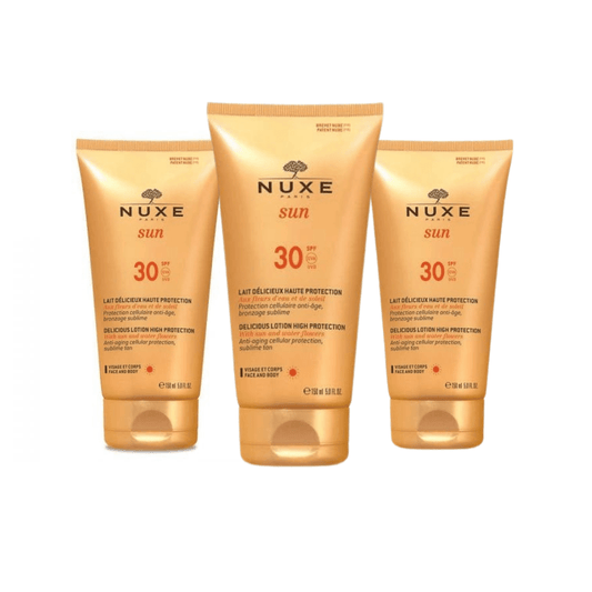Nuxe Sun Lait Délicieux Protection Spf30 150 ml Lot de 3