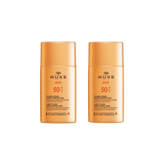 Nuxe Sun Fluide Lumière Haute Protection SPF50 50 ml Lot de 2
