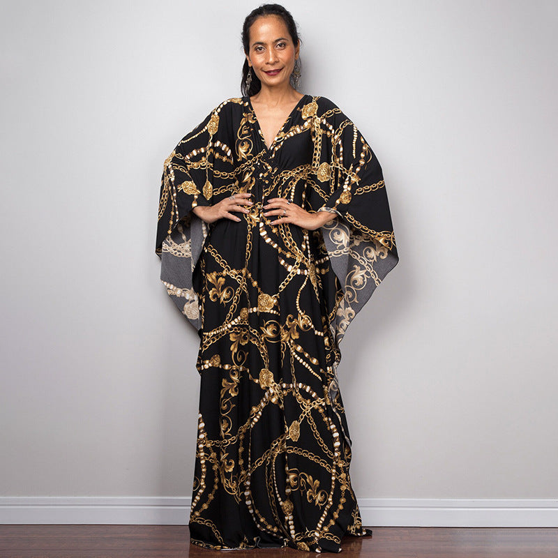 Beach Dress Loose Seaside Vacation Sun Protection Robe Beach Cover Up Swimsuit Outwear Women