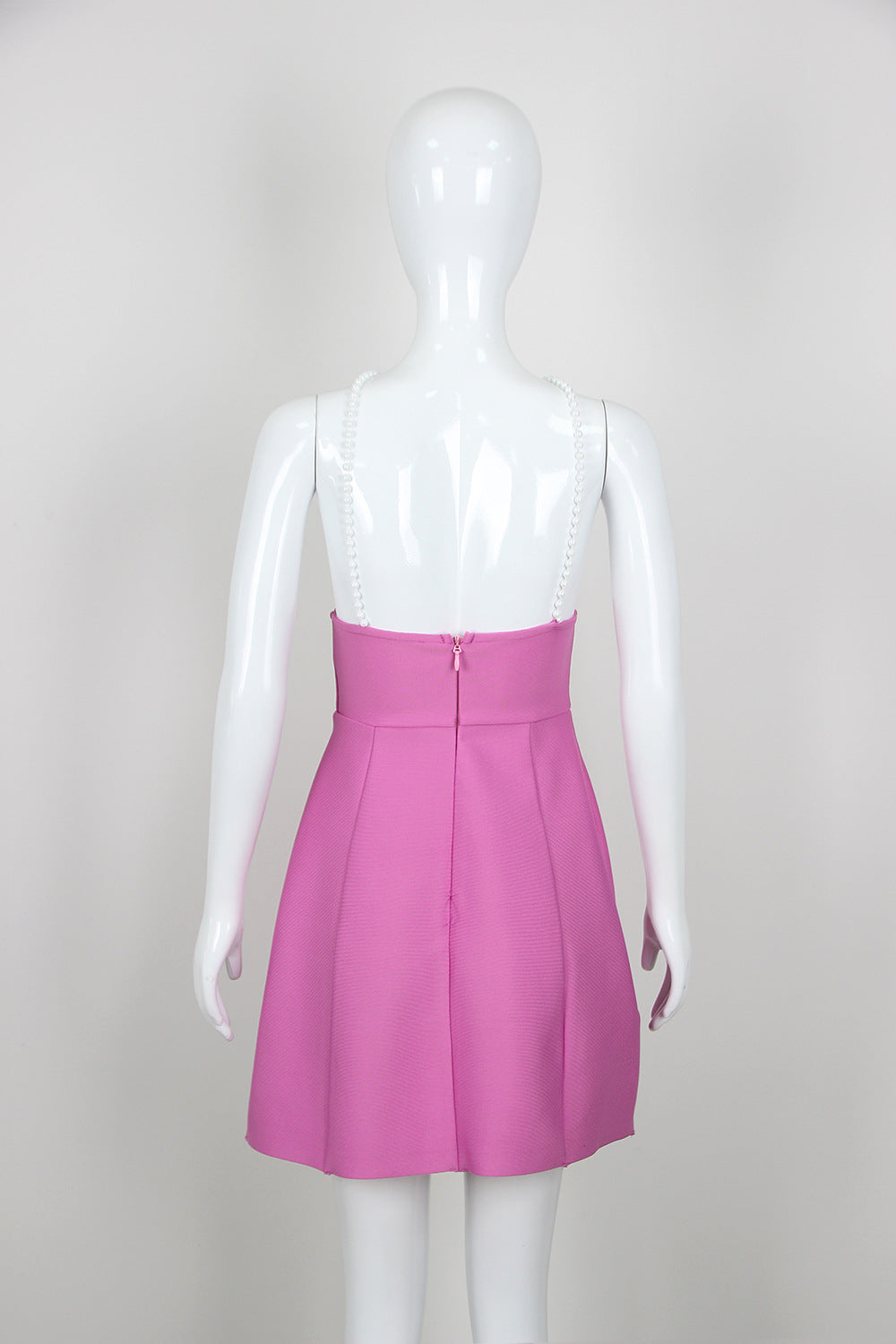 Autumn Winter Pearl Suspender Slimming Floral Bandage One Piece Dress Sexy Short Bandage Dress for Women