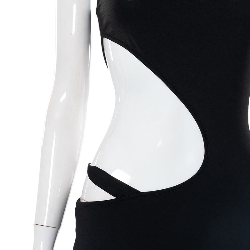Sexy Exposed Dress Autumn Sexy Sling High Slit Dress Women Clothing Now