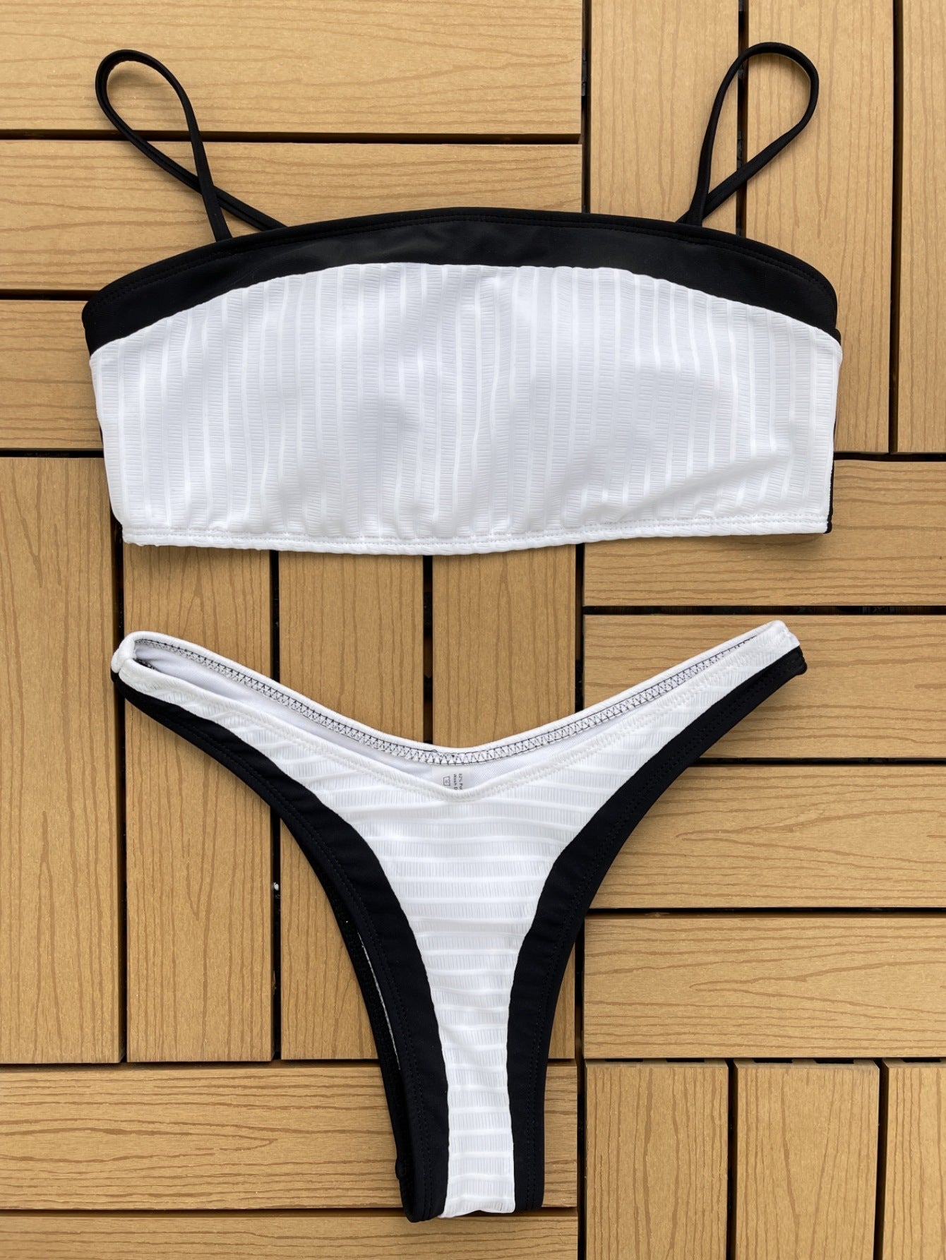 Bikini Women Black White Bikini Set Sexy Swimsuit