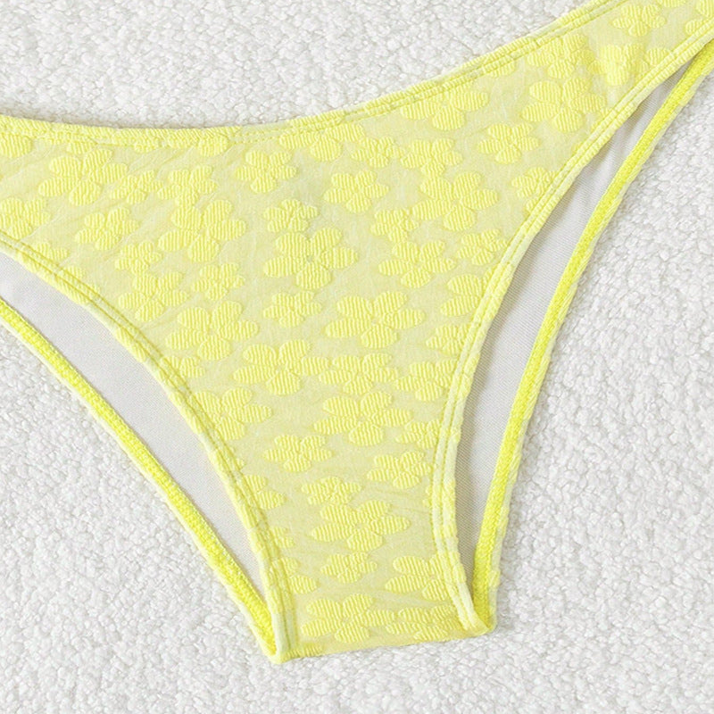 Swimsuit Bikini Printed Sexy Tube Top Bikini Split Swimsuit for Women