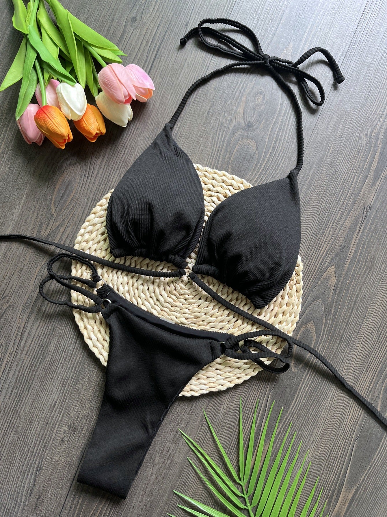 Bikini Special Fabric Bandage Swimsuit Beach Sexy Women Swimsuit