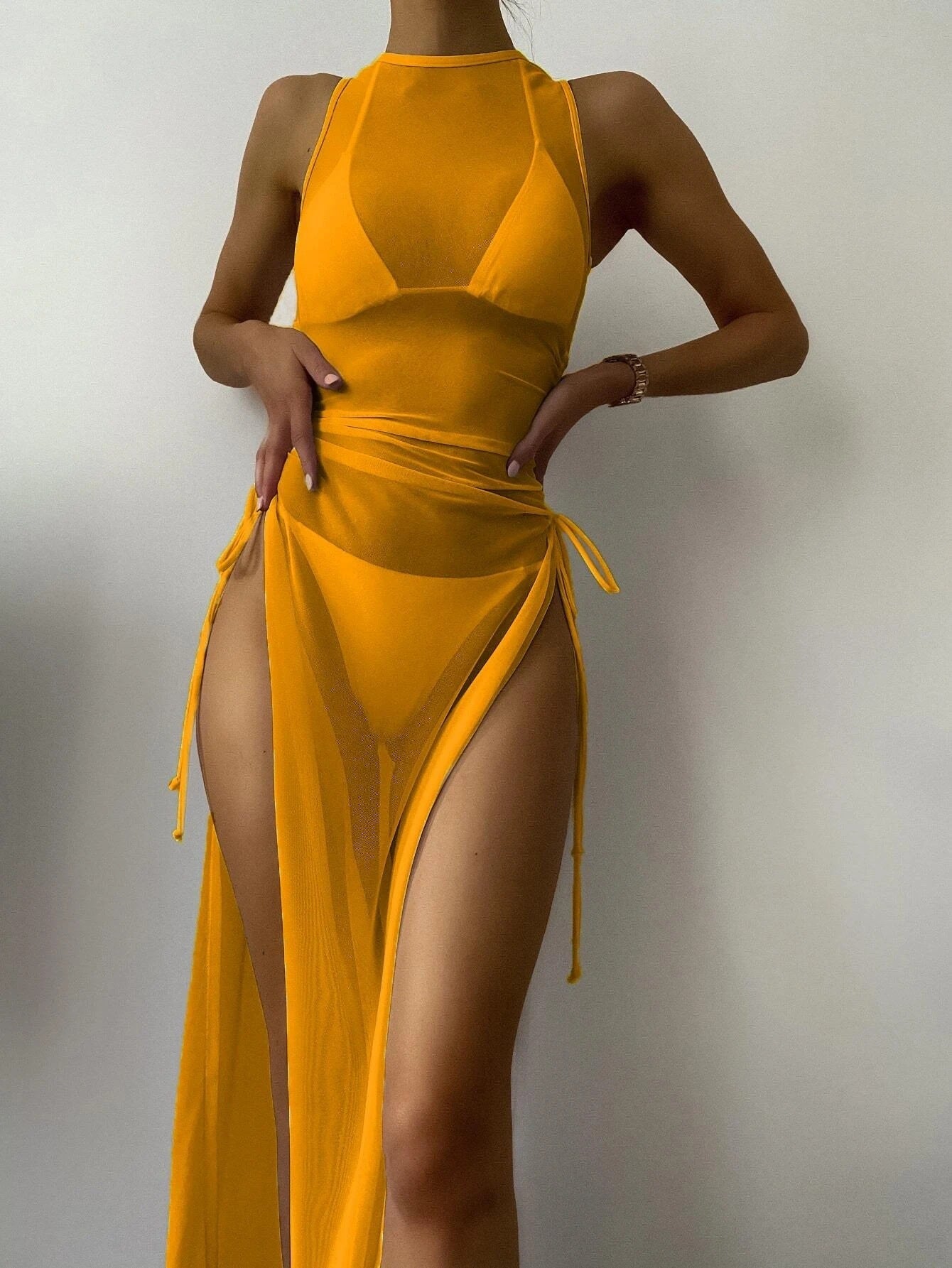 Swimsuit Women Mesh Three Piece Suit