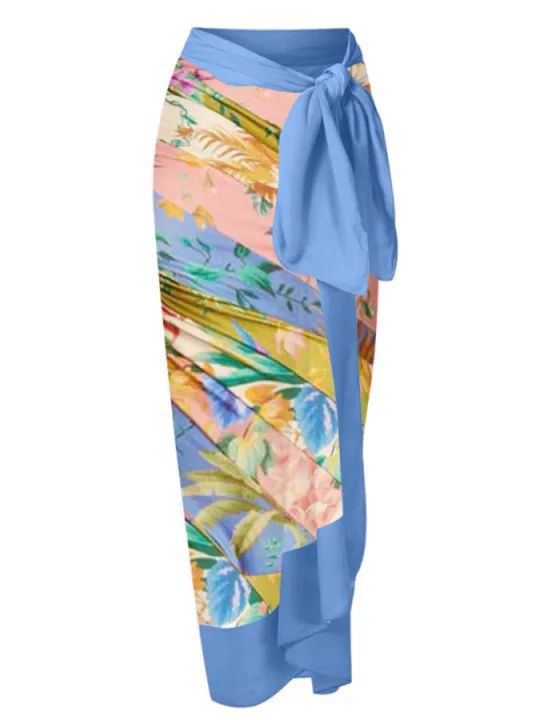 Sexy Siamese Conservative Cover Belly Thin Swimsuit Spring Bathing Suit Women Chiffon Beach Dress