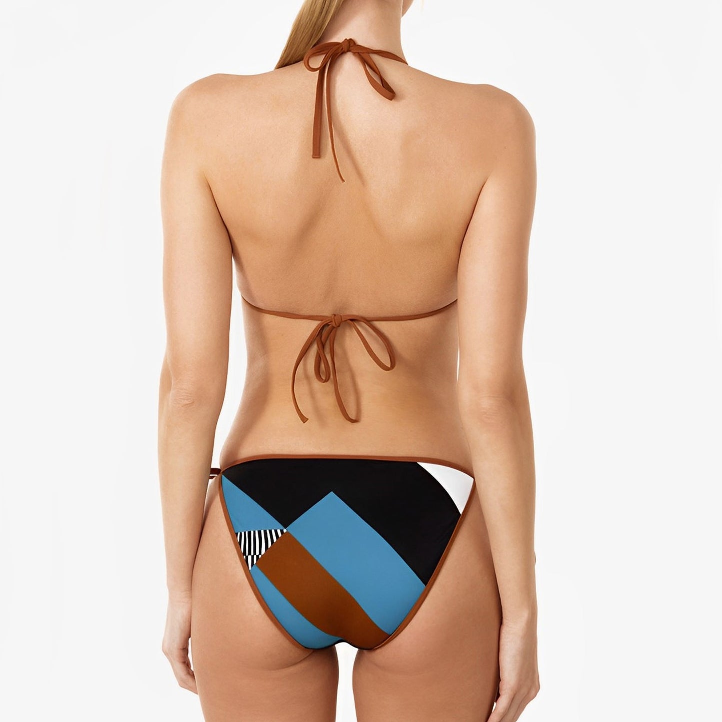 Bikini Skinny Print Split Swimsuit Women Sexy Swimsuit