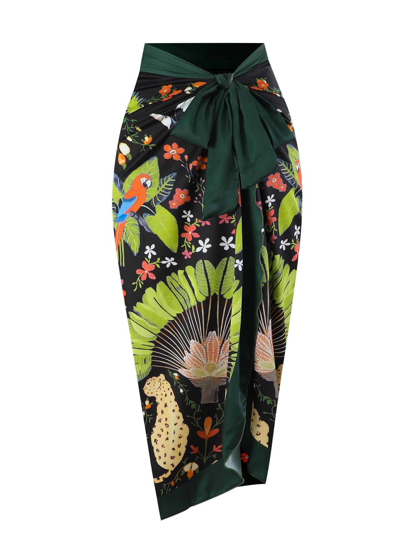 One Piece Printed Skirt Conservative Swimwear Two Piece Women Swimsuit