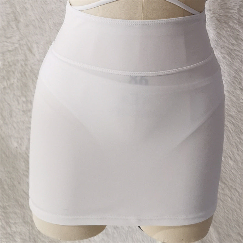 New Three Piece Swimsuit Women Dress Printed Bikini Sexy Split Swimsuit