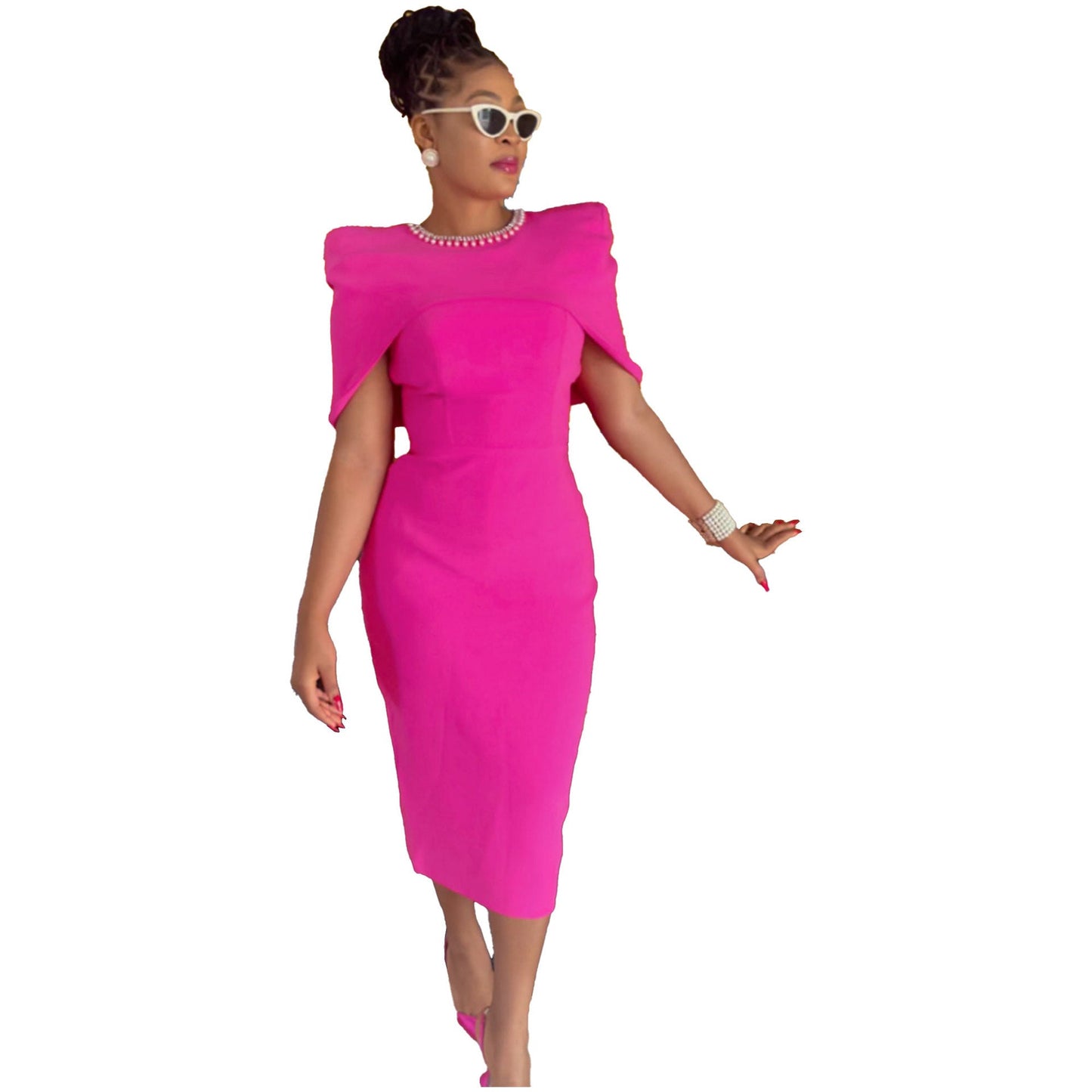 Casual Hip Slim Fit Vest Back Slit Dress Waistcoat Two Piece Set