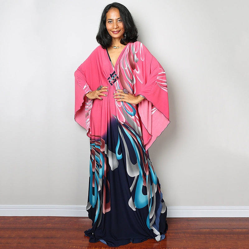 Beach Dress Loose Seaside Vacation Sun Protection Robe Beach Cover Up Swimsuit Outwear Women