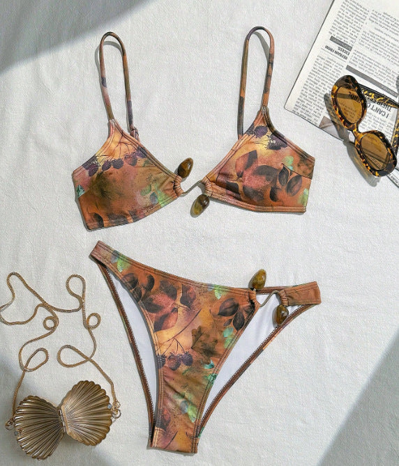 Women Swimsuit Printed Swimsuit Sexy Summer Bikini