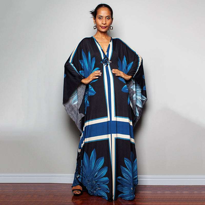 Beach Dress Loose Seaside Vacation Sun Protection Robe Beach Cover Up Swimsuit Outwear Women