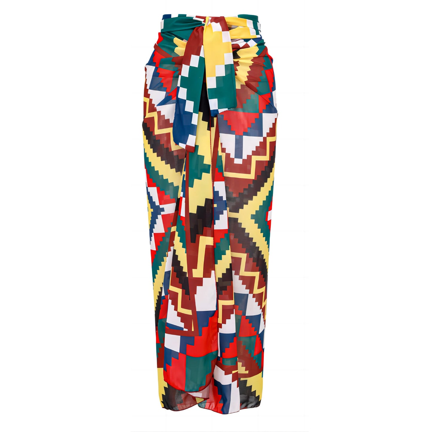 Sexy One Piece Swimsuit Women Bikini Ruffled Printed Swimsuit Chiffon Dress