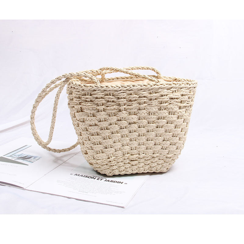 Handmade Straw Bag Best Bag Shoulder Woven Bag Women Bag Literary Handbag Small Bag Vacation Beach Bag