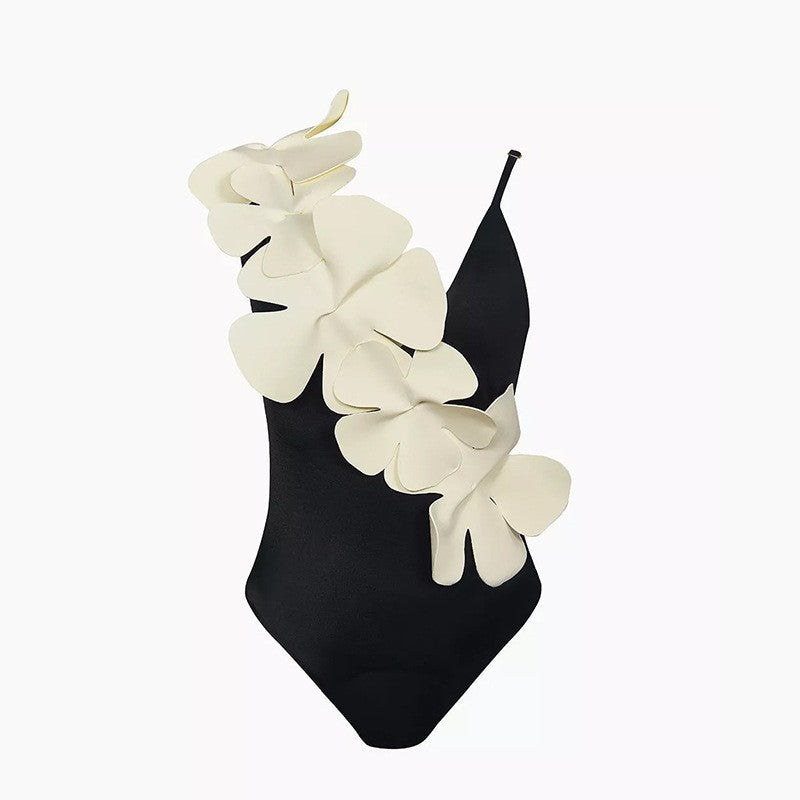 Siamese Conservative Covering Belly Thin Backless Sexy Skirt Swimsuit Women Chiffon Beach