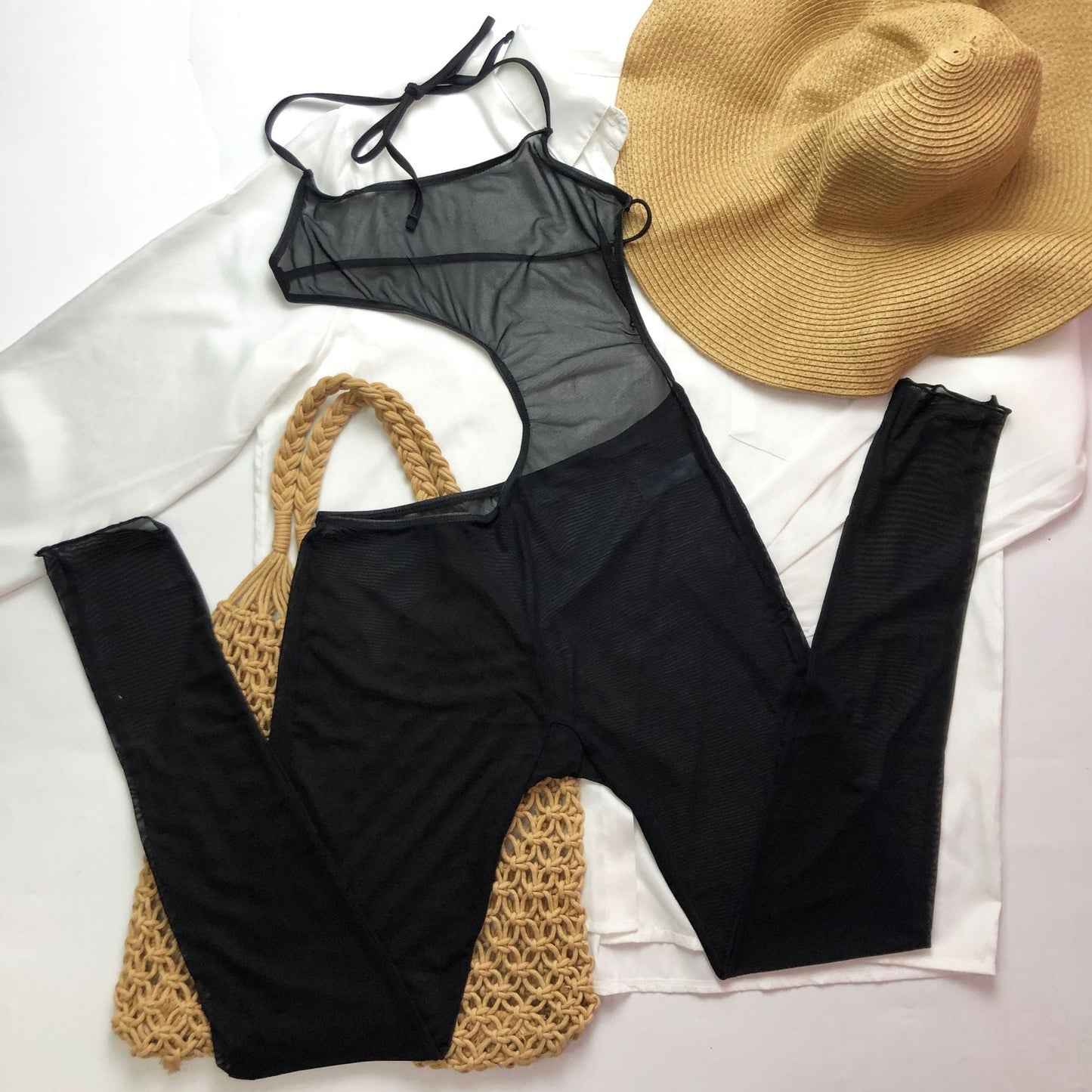 Beach Yarn Pants Bikini Three Piece Swimsuit Women