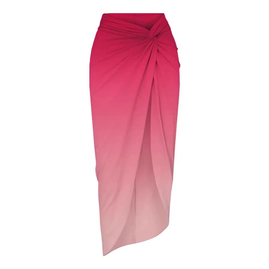 Covered Belly Backless Sexy Spring Swimsuit Women Chiffon Beach Dress