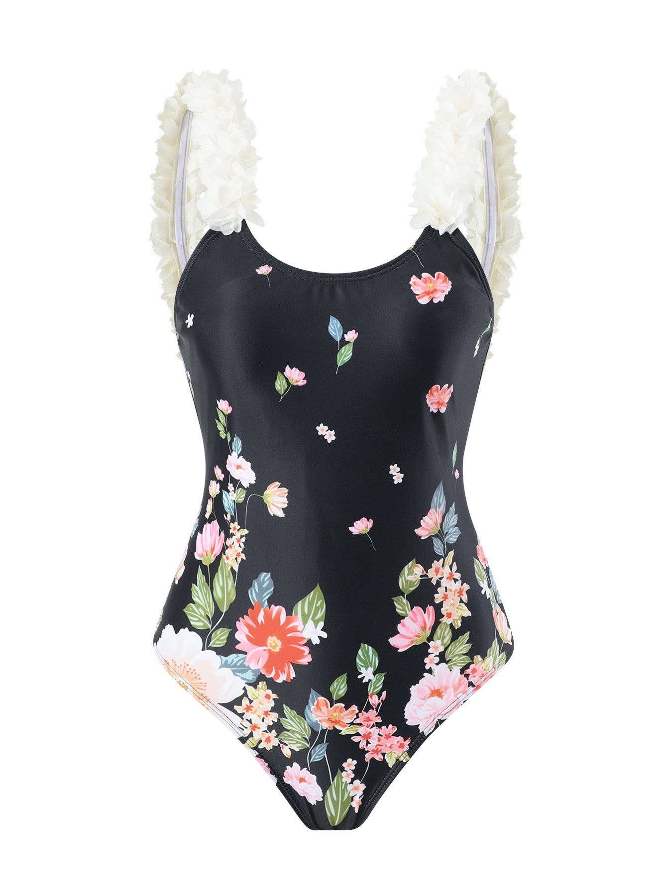 One Piece Printed Skirt Conservative Swimwear Two Piece Women Swimsuit