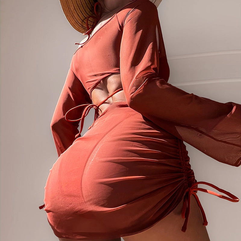 Arrival Ladies Swimsuit Split Four Piece Swimsuit Summer Beach Sexy Bikini