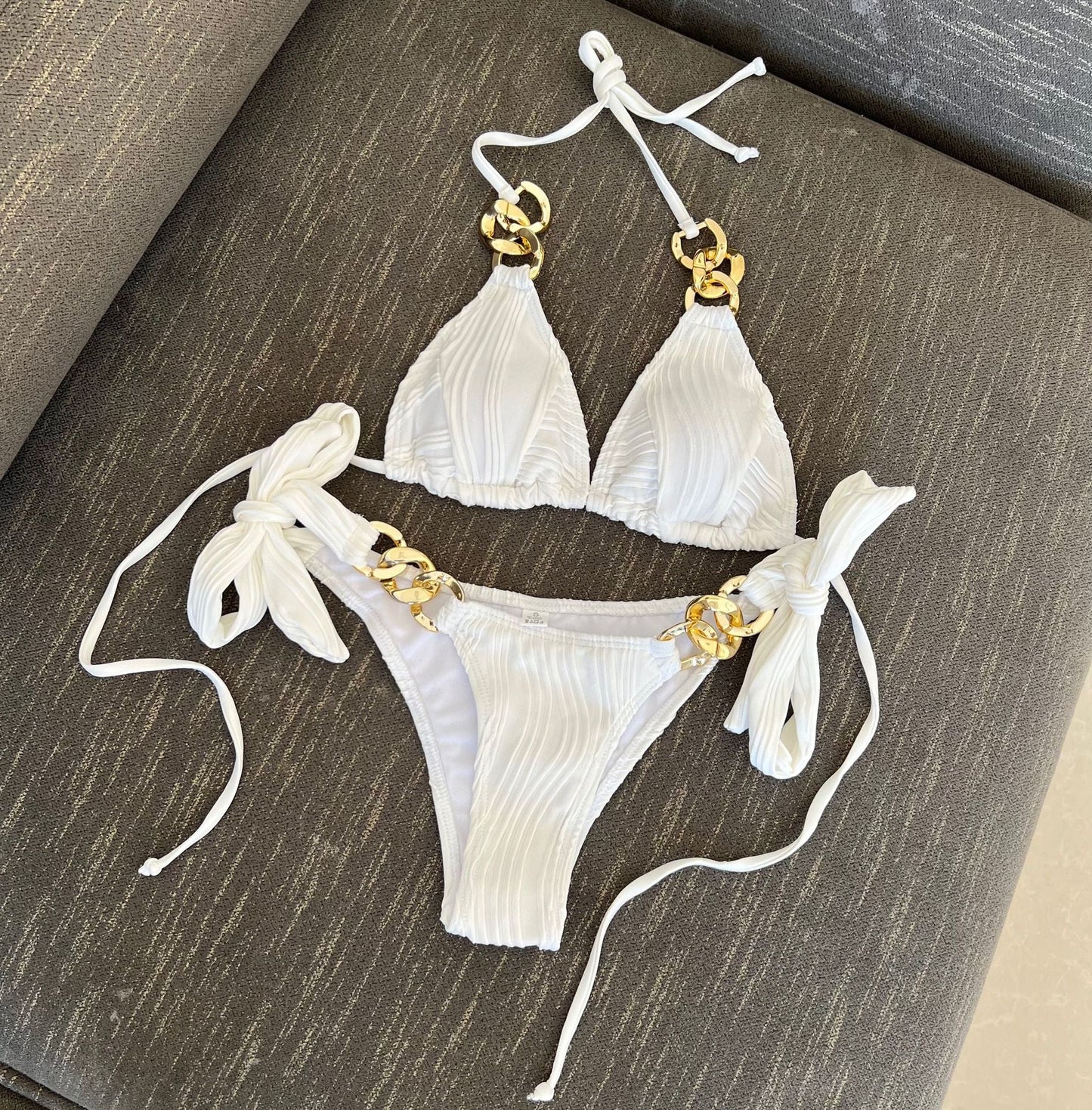 Sexy Split Swimsuit Chain Bikini Swimsuit Bikini