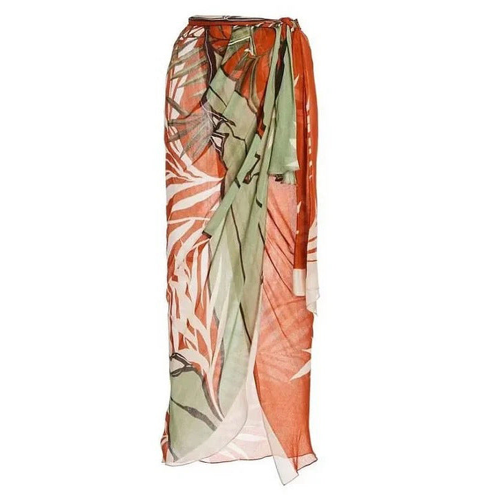 Push up Bikini Sexy High Waist Bikini Split Swimsuit Chiffon Dress