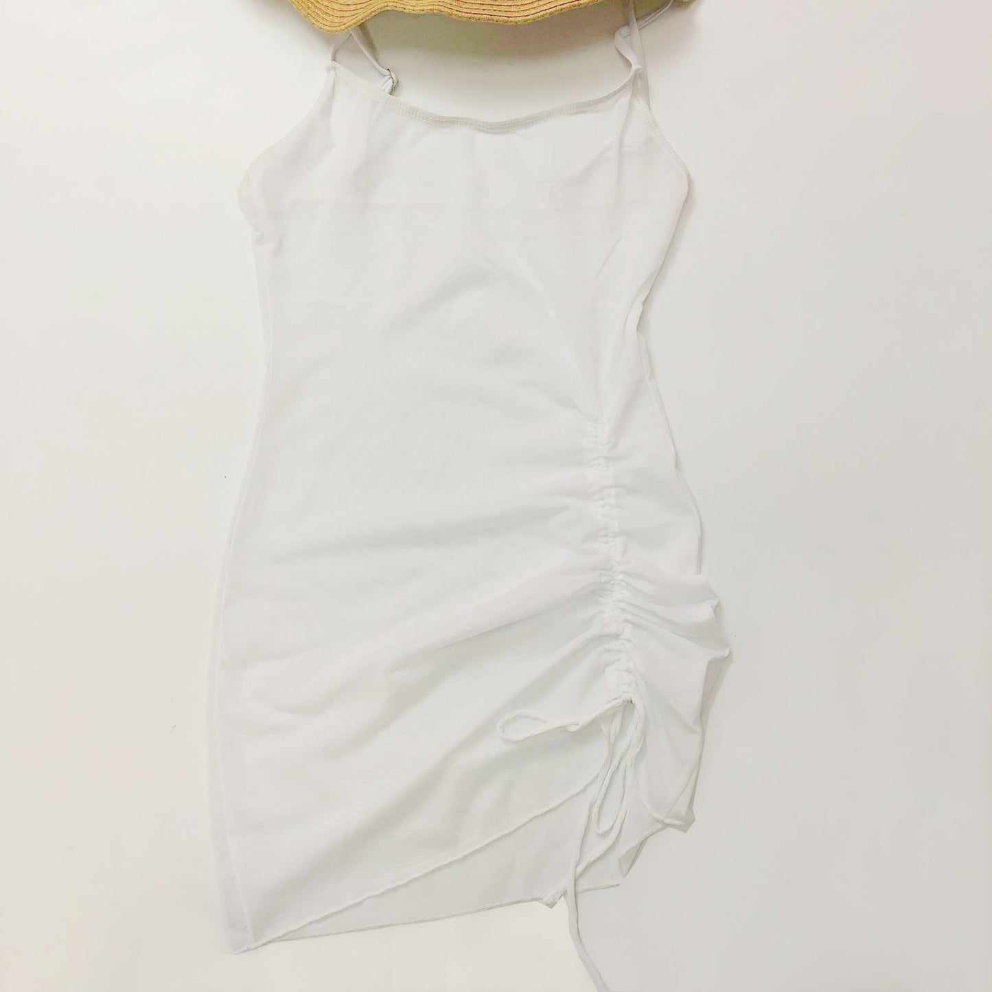 Women Swimsuit Beach Sun Protection Clothing Mesh Beach Cover up Bikini Three Piece