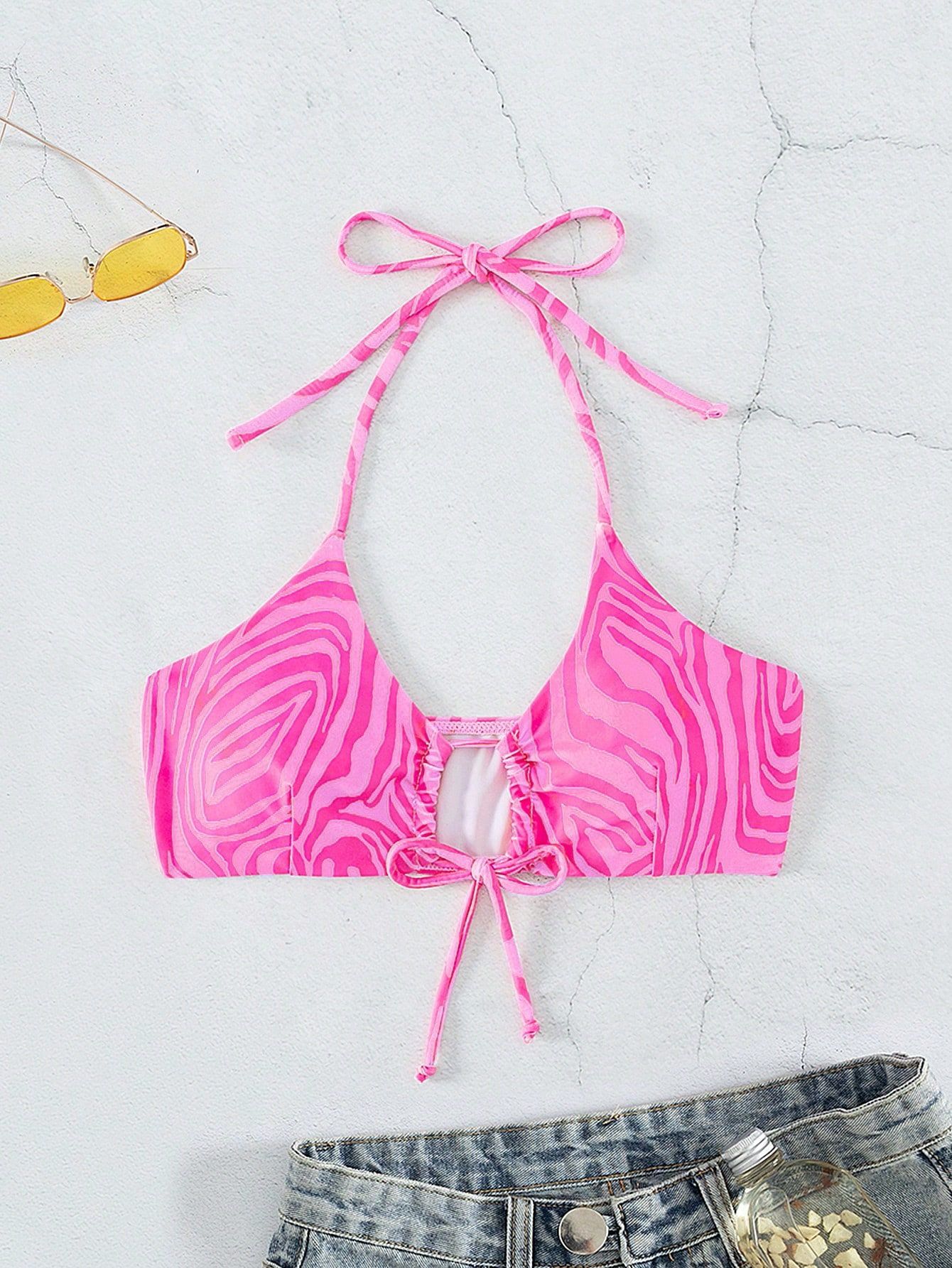 Women Swimsuit Exercise Bikini Swimsuit Bikini Unlined Top