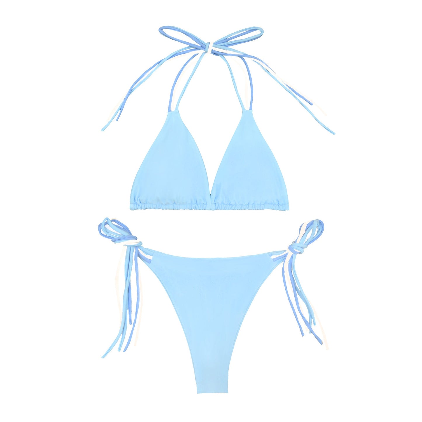 Sexy Bikini Halter Split Swimsuit