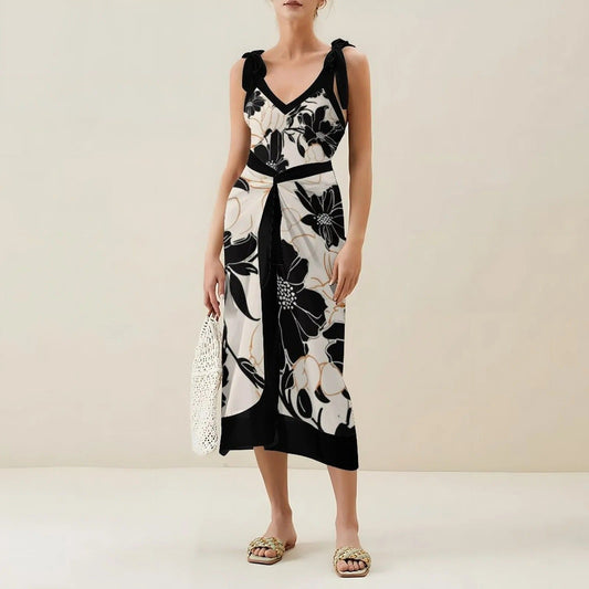 Two Piece Set One Piece Gauze Skirt Swimsuit Multi Color Printing Conservative Sunscreen Swimsuit