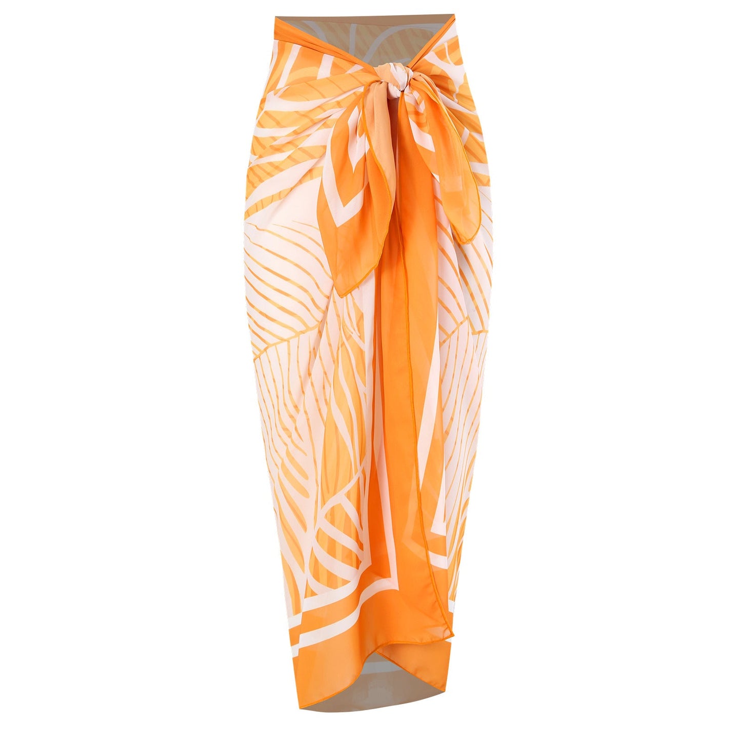 Sexy Swimsuit Women Spring One Shoulder Swimsuit Chiffon Split Beach Skirt Set