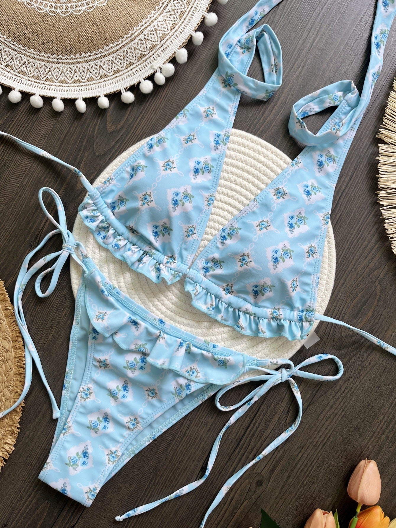 Bikini Bikini Lace up Sexy Split Women Swimsuit Women