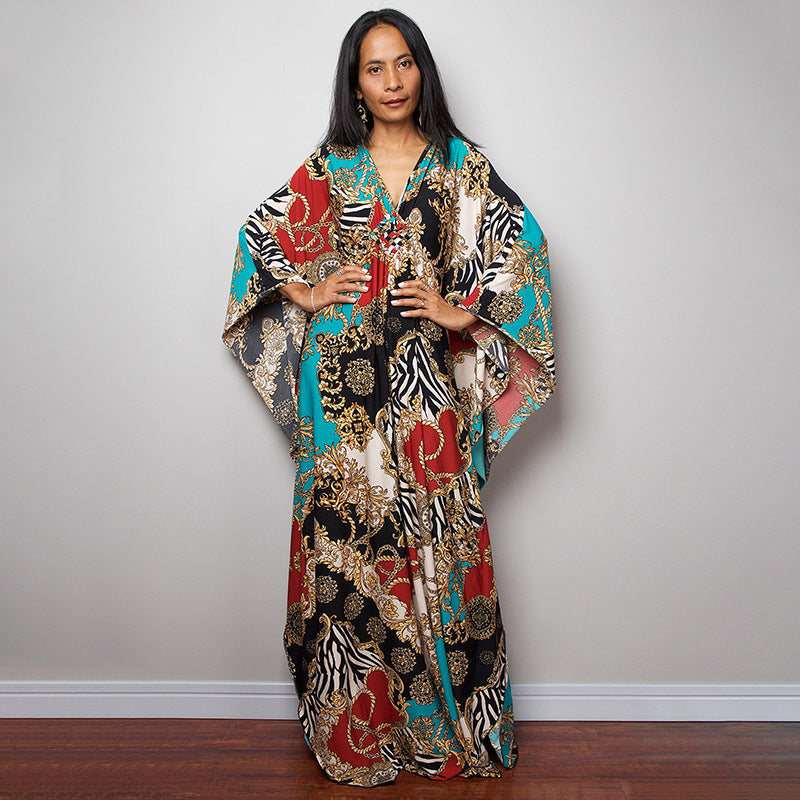 Beach Dress Loose Seaside Vacation Sun Protection Robe Beach Cover Up Swimsuit Outwear Women