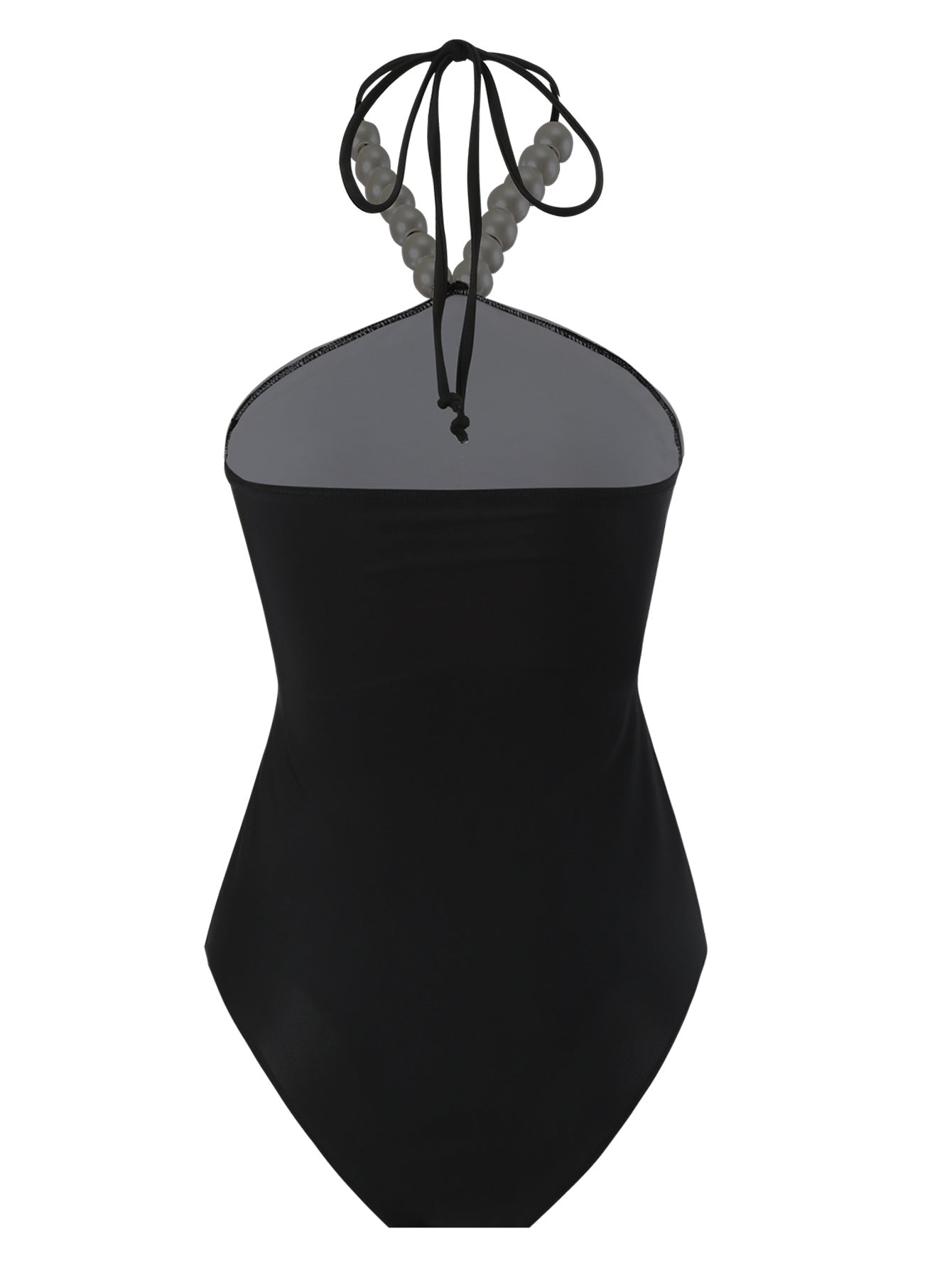 Lonkey Swimsuit Two Piece Solid Color Transparent Mesh Flying Edge Skirt Swimsuit