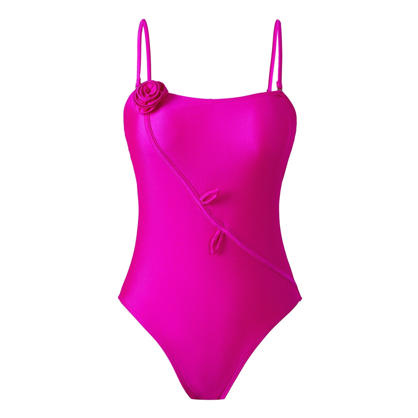 3D Three Dimensional Floral One Piece Swimsuit Women Sexy Dress Swimsuit Outfit