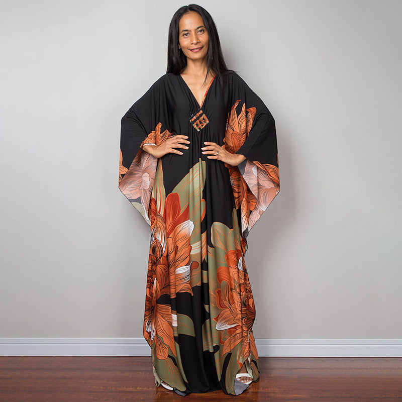 Beach Dress Loose Seaside Vacation Sun Protection Robe Beach Cover Up Swimsuit Outwear Women