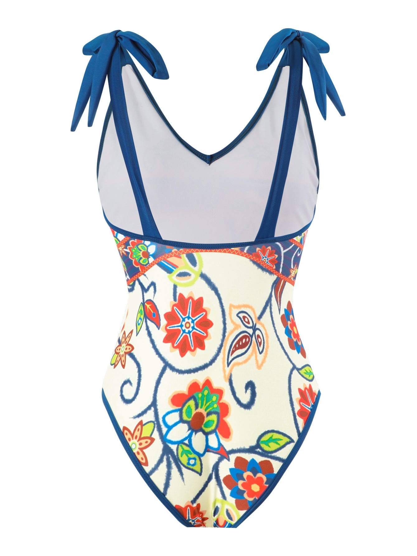 French One Piece Two Piece Set Swimsuit Digital Printing Sheath Gauze Skirt Conservative Swimwear Women