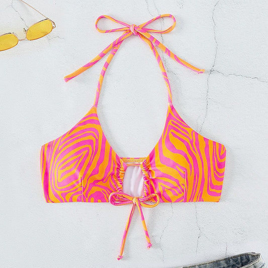 Women Swimsuit Exercise Bikini Swimsuit Bikini Unlined Top