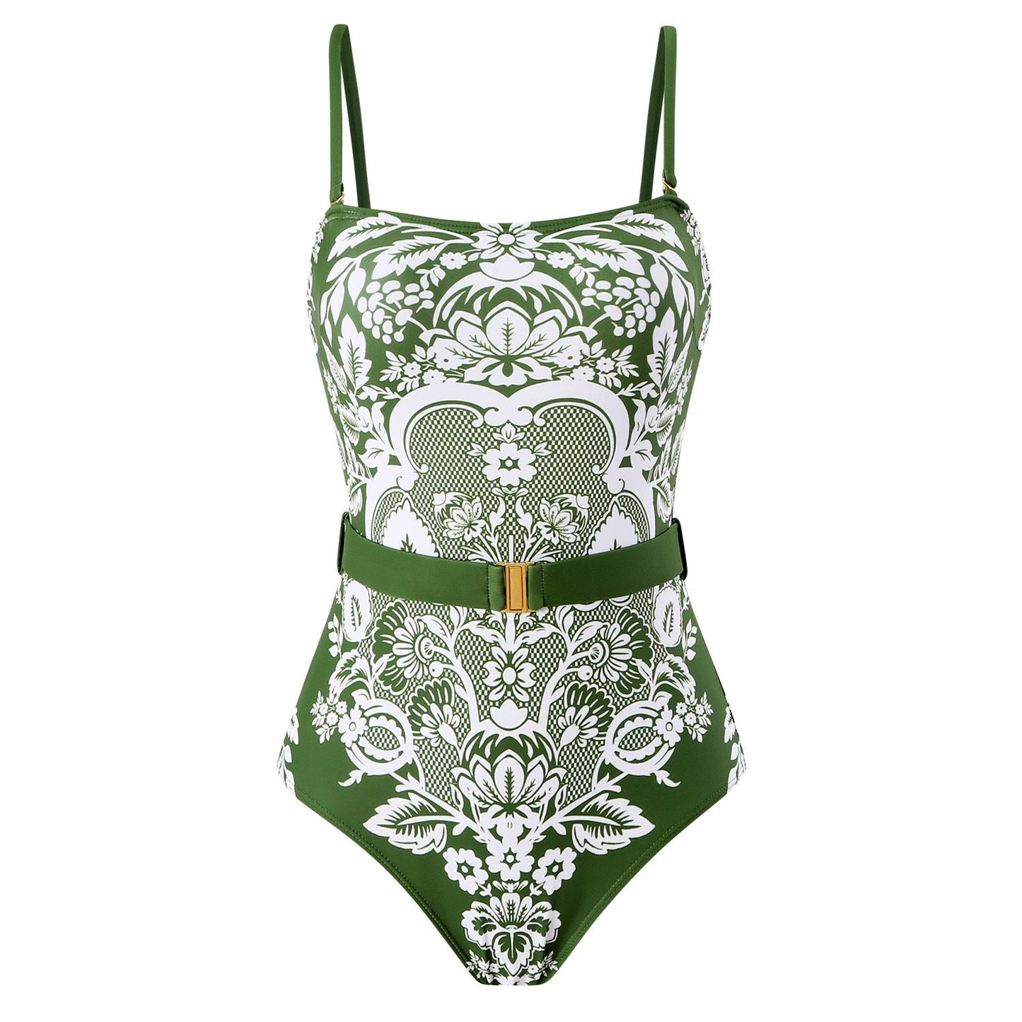 Push Up Belly Covering Sexy High Waist Bikini Split Swimsuit Set Chiffon Dress