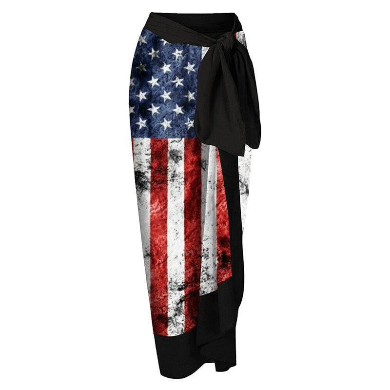 Women One Piece Swimsuit Women Skinny Slimming Retro Tied Swimsuit Set Chiffon Dress